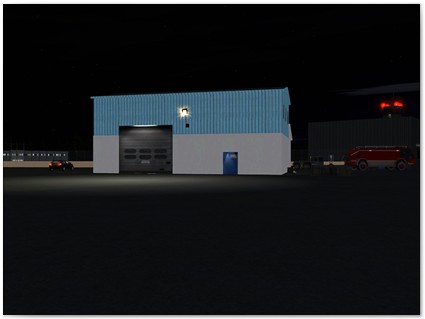 07 - Galway secondary hangar at night